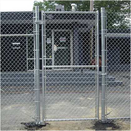 Galvanized Chain Link Fence Gate