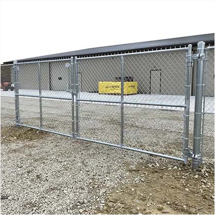 Galvanized Chain Link Fence Gate