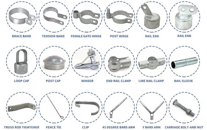 PVC Chain Link Fence Accessories