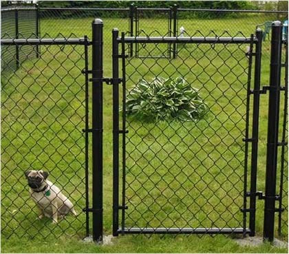 PVC Chain Link Fence Gate