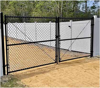 PVC Chain Link Fence Gate